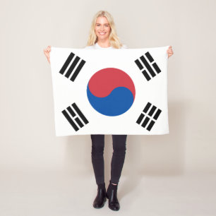 Zuid-Koreaanse vlag Fleece Deken