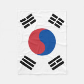 Zuid-Koreaanse vlag Fleece Deken (Voorkant)
