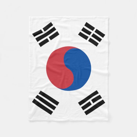 Zuid-Koreaanse vlag Fleece Deken (Voorkant)