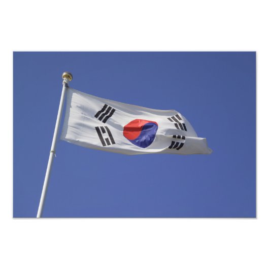 Zuid-Koreaanse vlag Foto Afdruk (Voorkant)