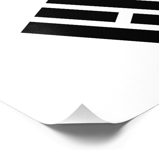 Zuid-Koreaanse vlag Foto Afdruk (Hoek)