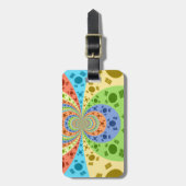 Zuid-Koreaanse vlag geïnspireerde Abstracte kunstp Bagagelabel (Voorkant verticaal)