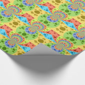 Zuid-Koreaanse vlag geïnspireerde Abstracte kunstp Cadeaupapier (Hoek)