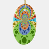 Zuid-Koreaanse vlag geïnspireerde Abstracte kunstp Keramisch Ornament (Rechts)