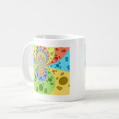 Zuid-Koreaanse vlag geïnspireerde Abstracte kunstp Koffiemok (Voorkant links)