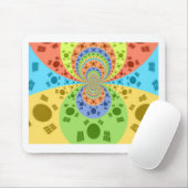 Zuid-Koreaanse vlag geïnspireerde Abstracte kunstp Muismat (Met muis)