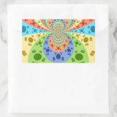 Zuid-Koreaanse vlag geïnspireerde Abstracte kunstp Rechthoekige Sticker (Tas)