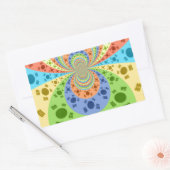 Zuid-Koreaanse vlag geïnspireerde Abstracte kunstp Rechthoekige Sticker (Envelop)