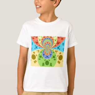 Zuid-Koreaanse vlag geïnspireerde Abstracte kunstp T-shirt