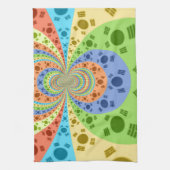 Zuid-Koreaanse vlag geïnspireerde Abstracte kunstp Theedoek (Verticaal)