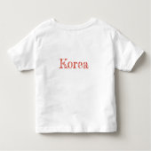 Zuid-Koreaanse vlag gevatterd Kinder Shirts (Achterkant)