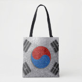 Zuid-Koreaanse vlag Glitter Seoul Korea Reis Tote Bag (Voorkant)