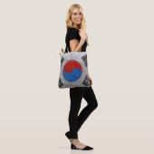 Zuid-Koreaanse vlag Glitter Seoul Korea Reis Tote Bag (Op model)