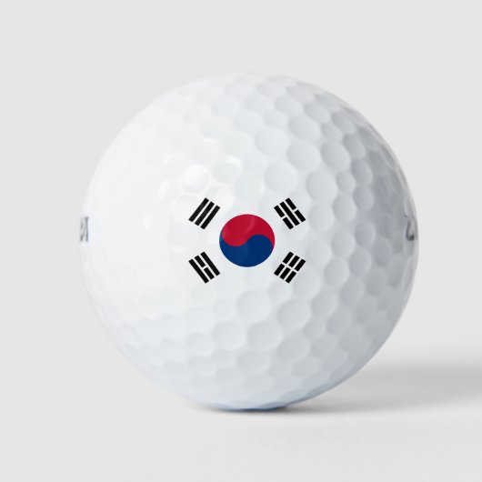 Zuid-Koreaanse vlag Golfballen (Voorkant)