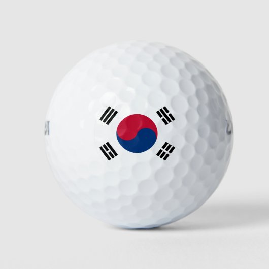 Zuid-Koreaanse vlag Golfballen (Voorkant)