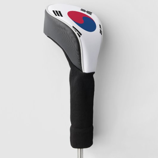 Zuid-Koreaanse vlag Golfheadcover (Schuin)