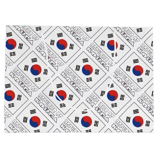 Zuid-Koreaanse vlag Groot Cadeauzakje (Achterkant)