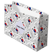 Zuid-Koreaanse vlag Groot Cadeauzakje (Voorkant Gekanteld)