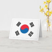 Zuid-Koreaanse vlag Kaart (Gele Bloem)