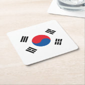 Zuid-Koreaanse vlag Kartonnen Onderzetters (Schuin)