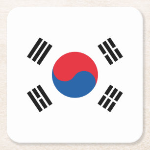 Zuid-Koreaanse vlag Kartonnen Onderzetters
