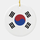 Zuid-Koreaanse vlag Keramisch Ornament (Achterkant)