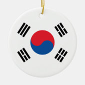 Zuid-Koreaanse vlag Keramisch Ornament (Voorkant)