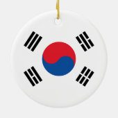 Zuid-Koreaanse vlag Keramisch Ornament (Achterkant)