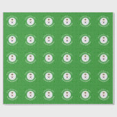 Zuid-Koreaanse vlag kerst engel gepersonaliseerd Cadeaupapier (Vlak)