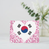 Zuid-Koreaanse vlag kopen Briefkaart (Staand voorkant)