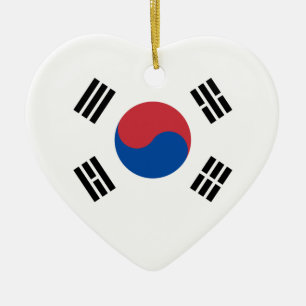 Zuid-Koreaanse vlag - Korea - Taegeukgi - 대 민 Keramisch Ornament
