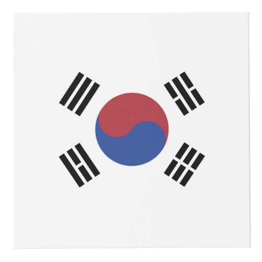 Zuid-Koreaanse vlag Kubus (Voorkant)