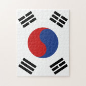 Zuid-Koreaanse vlag Legpuzzel (Verticaal)
