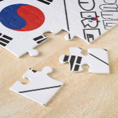 Zuid-Koreaanse vlag Legpuzzel (Zijkant)
