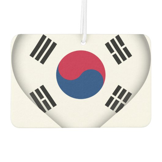 Zuid-Koreaanse vlag Luchtverfrisser (Achterkant)