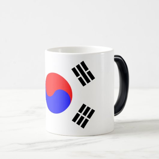 Zuid-Koreaanse vlag Magische Mok (Voorkant rechts)