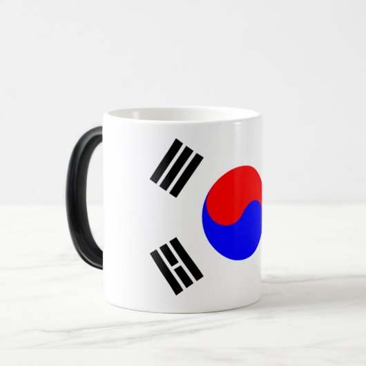 Zuid-Koreaanse vlag Magische Mok (Voorkant links)