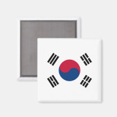 Zuid-Koreaanse vlag Magneet (Voorkant / Achterkant)