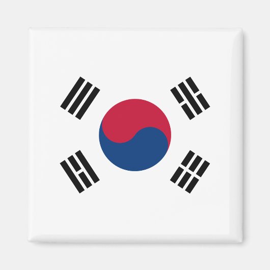 Zuid-Koreaanse vlag Magneet (Voorkant)
