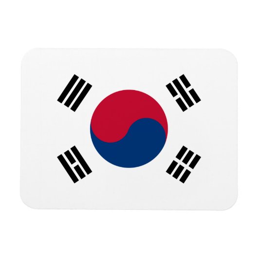 Zuid-Koreaanse vlag Magneet (Horizontaal)
