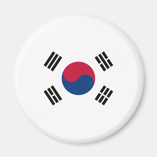 Zuid-Koreaanse vlag Magneet (Voorkant)