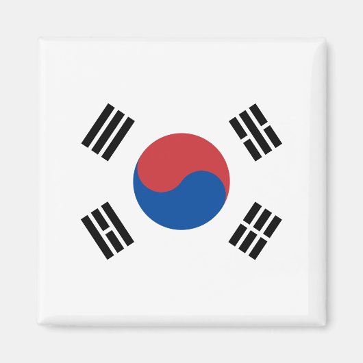 Zuid-Koreaanse vlag Magneet (Voorkant)