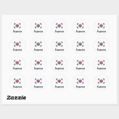 Zuid-Koreaanse vlag ontwerp Ronde Sticker (Vel)