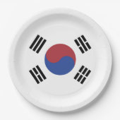 Zuid-Koreaanse vlag Papieren Bordje (Voorkant)