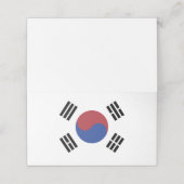 Zuid-Koreaanse vlag Plaatskaartje (Buitenkant ongevouwen)