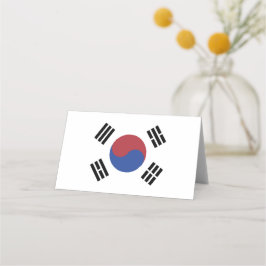 Zuid-Koreaanse vlag Plaatskaartje