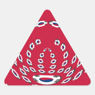 Zuid-Koreaanse vlag Polka Dots: een bloemige twist Sticker