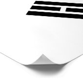 Zuid-Koreaanse vlag Poster (Hoek)