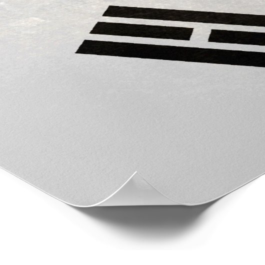 Zuid-Koreaanse vlag Poster (Hoek)