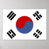 Zuid-Koreaanse vlag Poster (Voorkant)